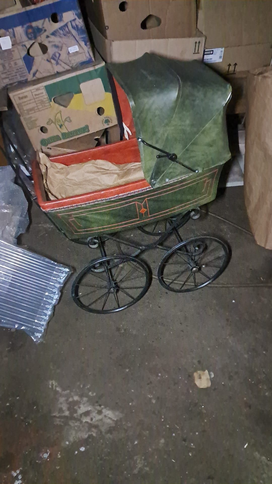 ladny wozek dla lalki prl retro zabytkowy zabawka dla dzieci
