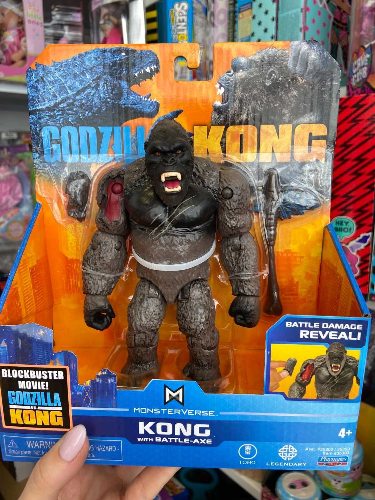 Фигурка Godzilla vs. Kong Кинг Конг с боевым топором Оригинал