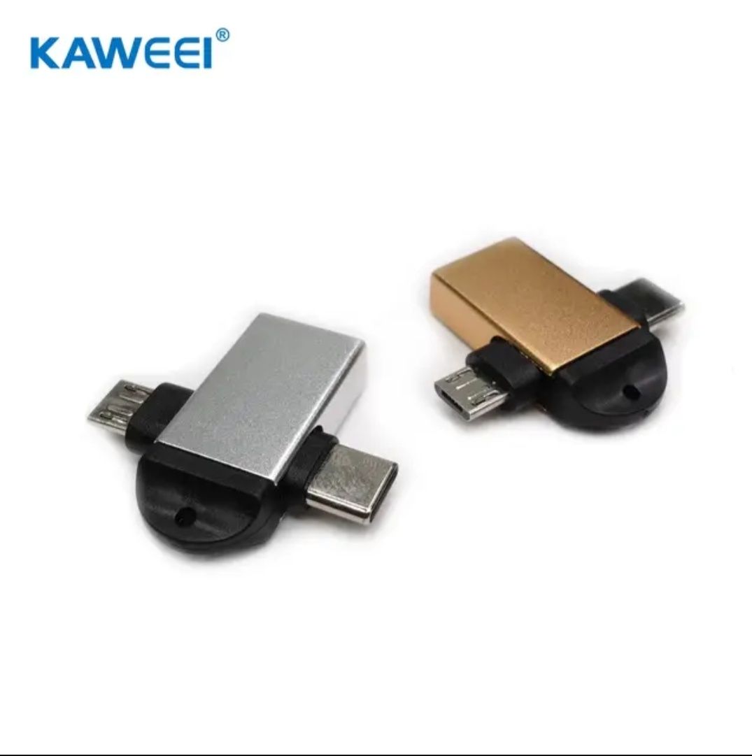 Перехідник Usb 3.0 Type-C  і micro  папа USB адаптер 2в1