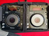 Conjunto 2 cdj’s 850, mesa DJM 2000 e 4 colunas Bose 301 V