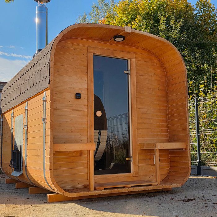 Sauna ogrodowa QUADRO 240 cm do samodzielnego montażu