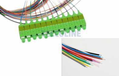 Pigtaile SILVER SC/APC LSZH 2m G.657 0.9mm Easy Strip KOLOROWE 12Szt.