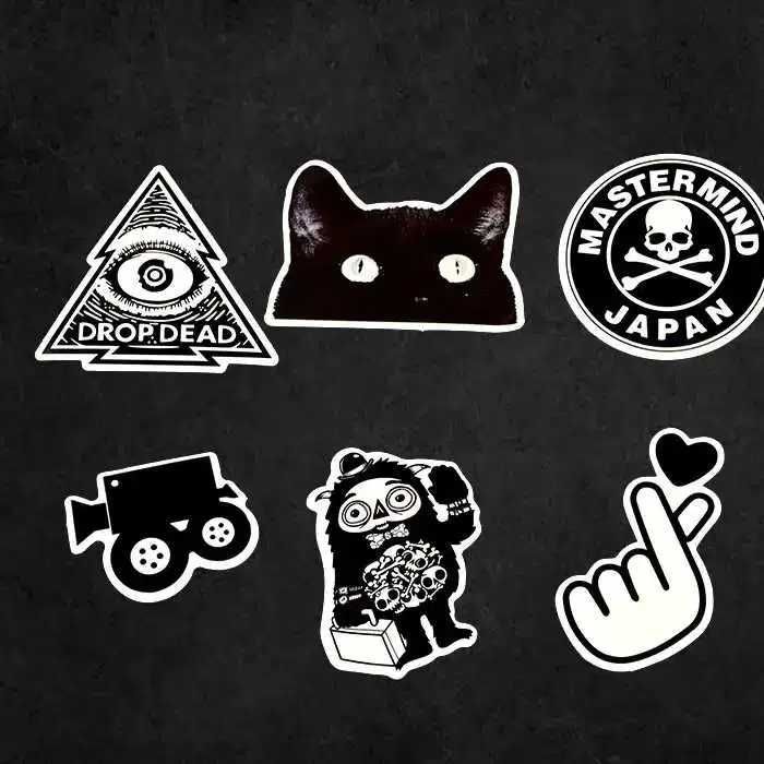 50 шт. Виниловые стикеры, наклейки, водонепроницаемые, для ноутбука