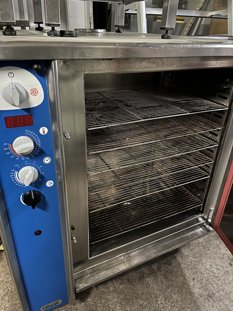 Forno Convector GIORIK com escaparate em inox para tabuleiros