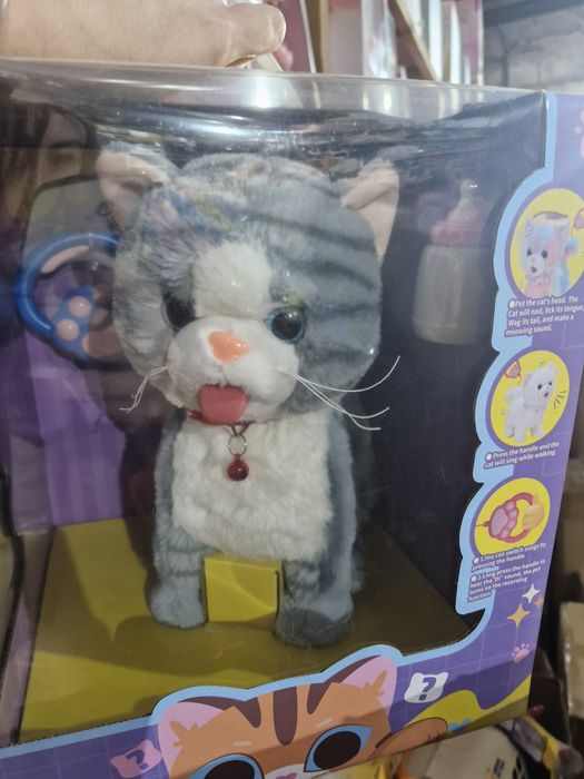 Музичний інтерактивний плюшевий песик на пульті-повідку,собачка ходить