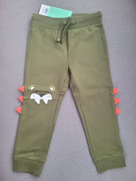 Nowe spodnie r. 98, chłopięce, khaki