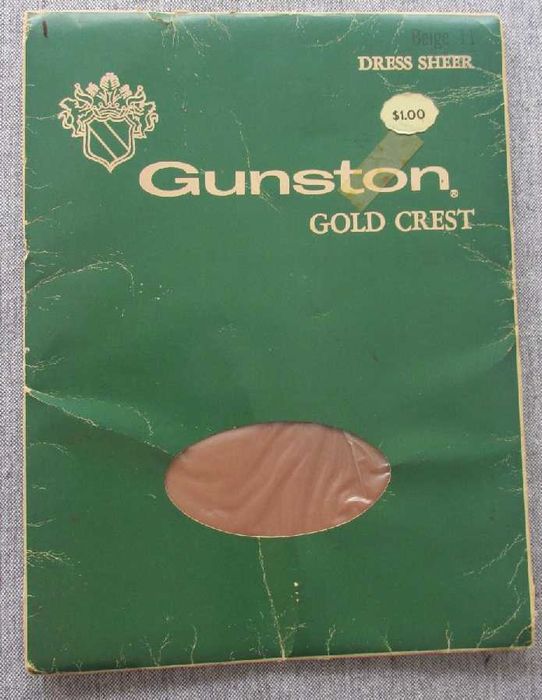 Oryginalne pończochy nylonowe rozm.11 beżowe lata 70-te, Sandal Heel