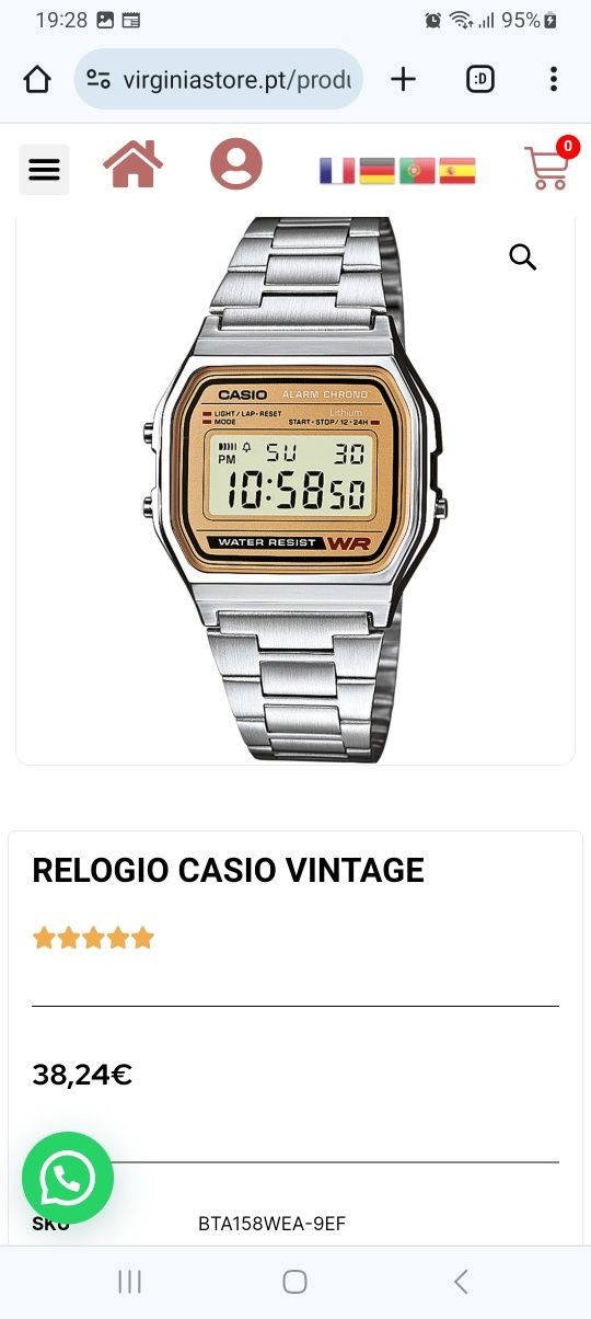 Relogio.    Casio