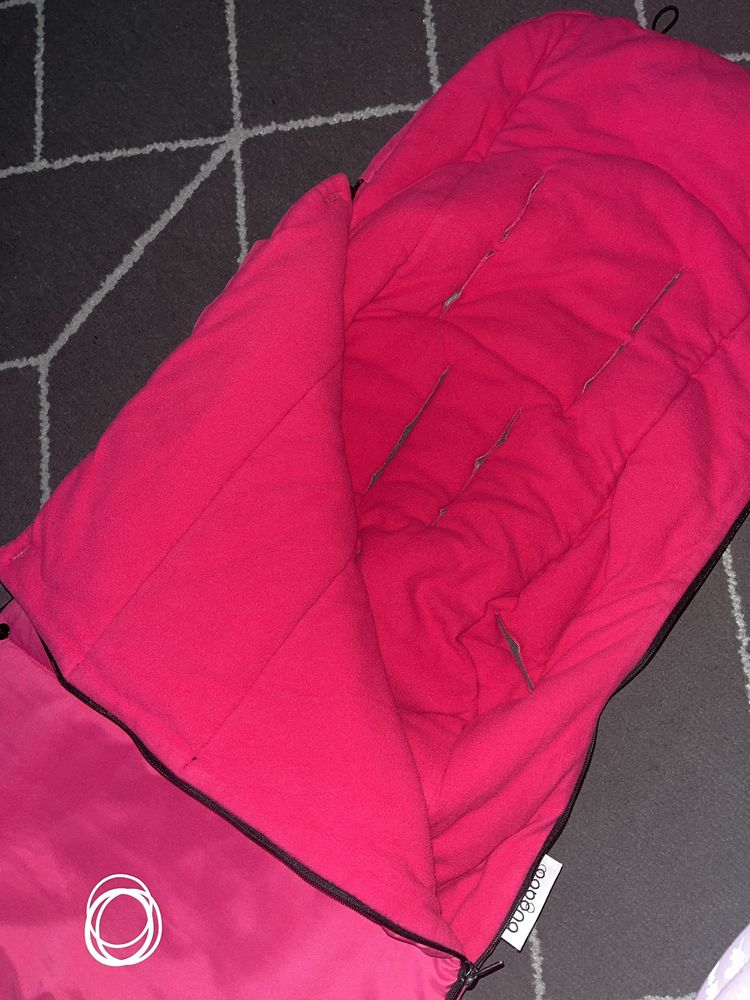 Śpiworek zimowy śpiwór wózek Bugaboo różowy