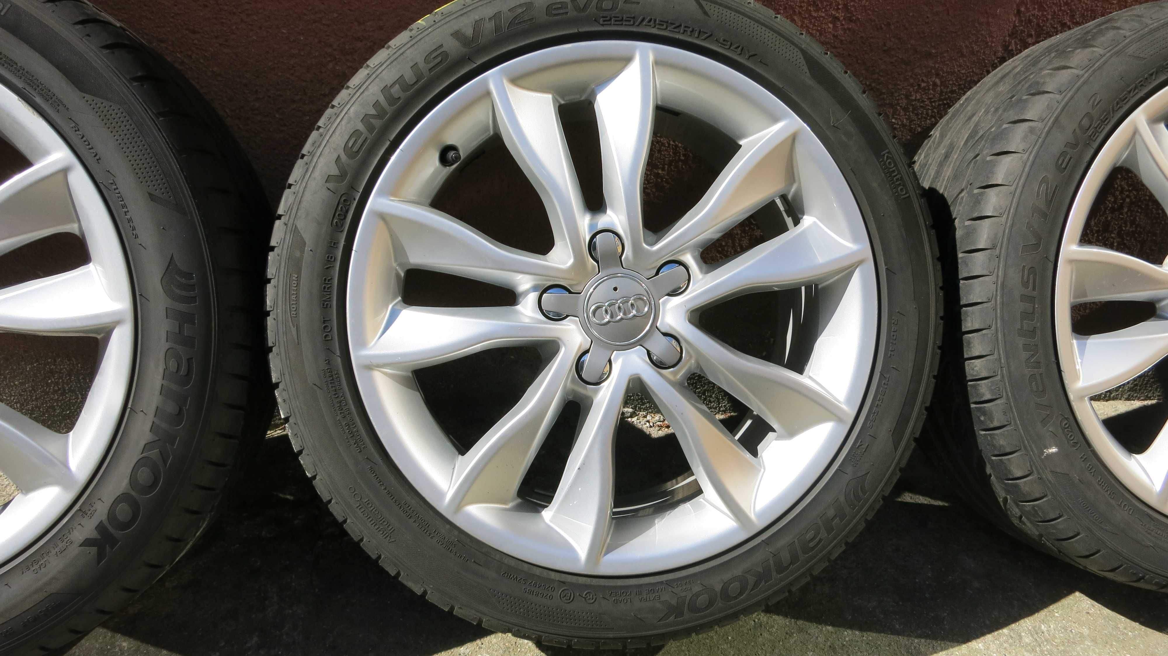 Alufelgi 17"AUDI A3  z oponami 225/45 r17 Hankook