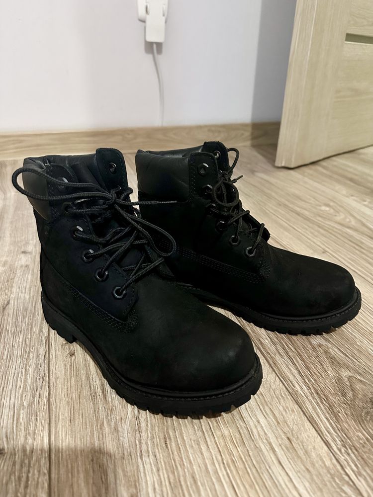 Czarne buty zimowe Timberland