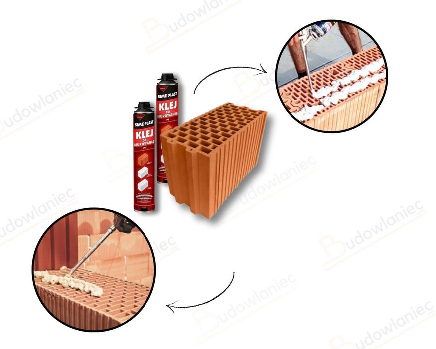 Cegła ceramiczna Pustak 18,8 P+W Leier Porotherm kl.15 pianka +HDS Krk