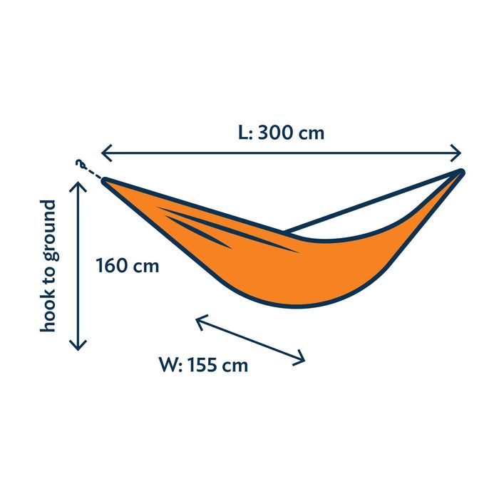 Rede de descanso TRAVEL HAMMOCK Compact