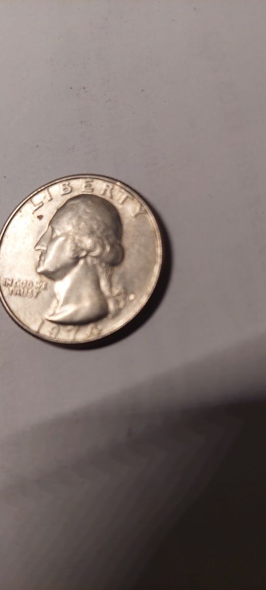 Quarter dollar 25 centuw 1974 r destrukt