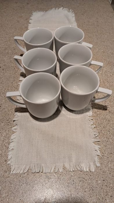 Zestaw 6 kubków porcelanowych polska porcelana Karolina