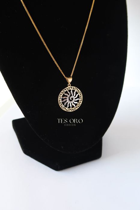 Złota Zawieszka Słońce | Próba Złota 585