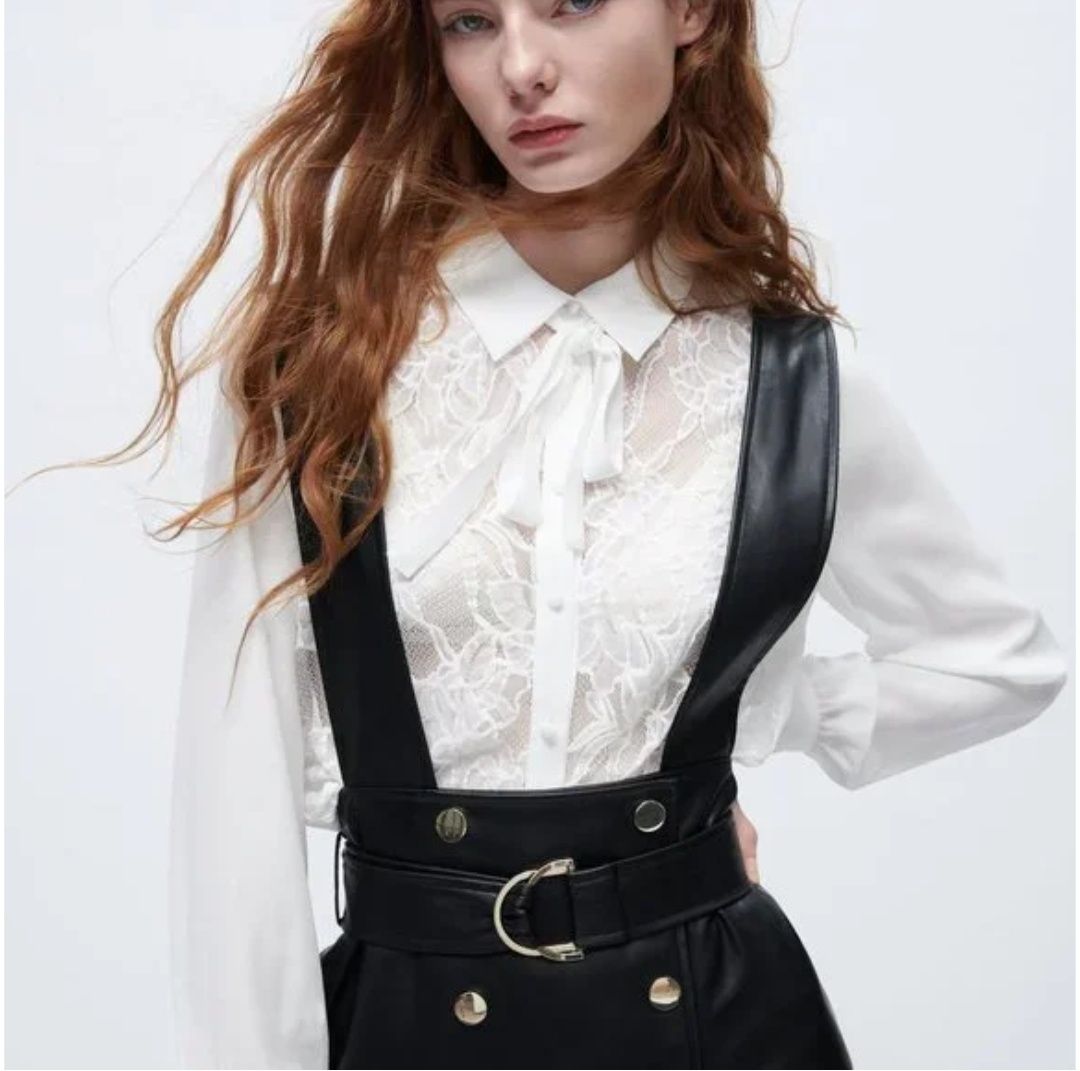 Кожаный сарафан Zara