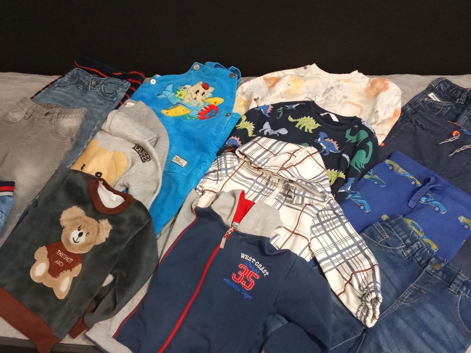 Теплі речі набір  хлопчику 2 років 92 за символічну куртка комбінезон