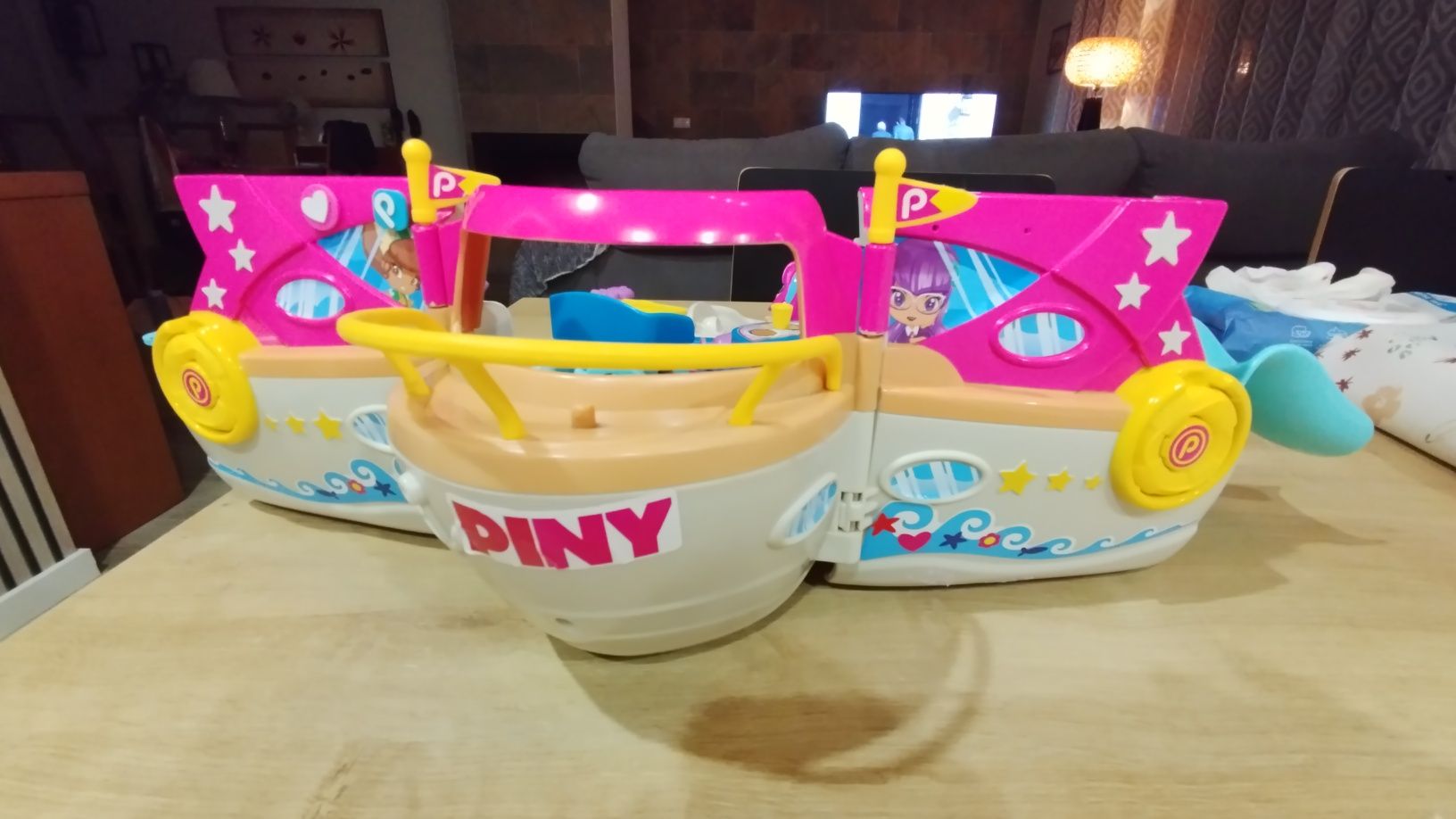 Pinypon barco impecável