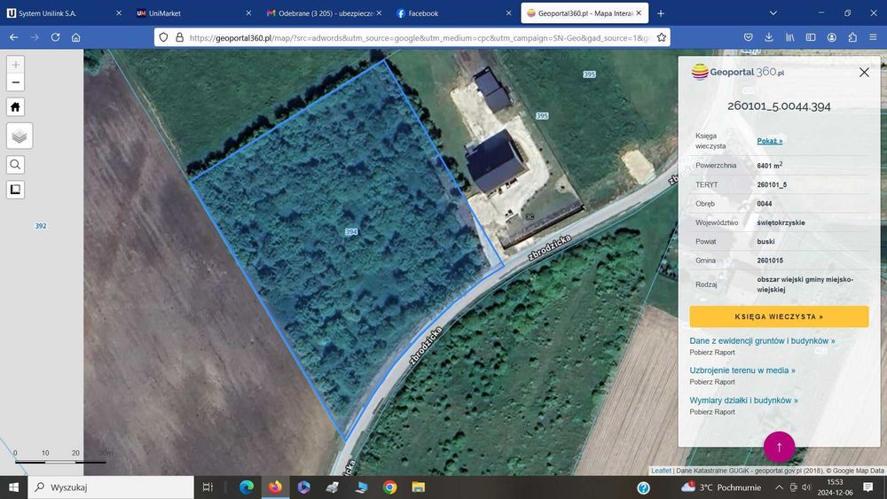 Sprzedam działki budowlane ok Buska Zdroju