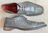 Skórzane włoskie pantofle oksfordy półbuty Blast, rozmiar 44