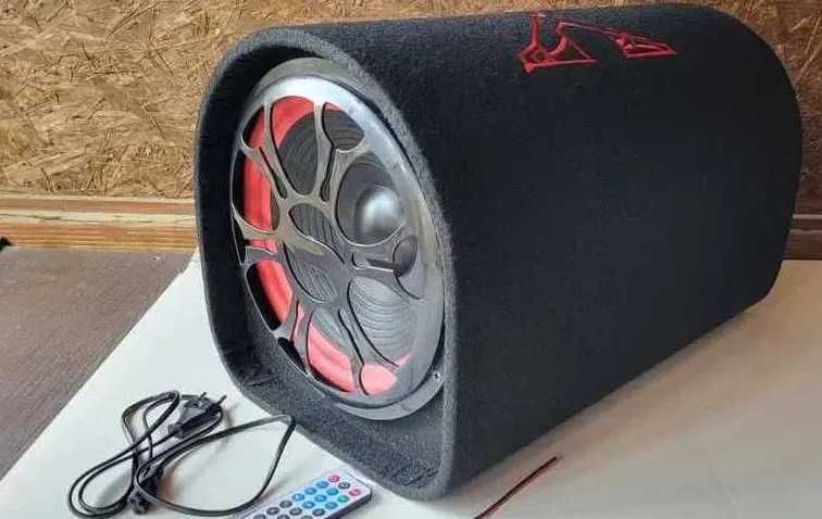 Автомобильный сабвуфер блютуз активный бочка самбуфер в машину