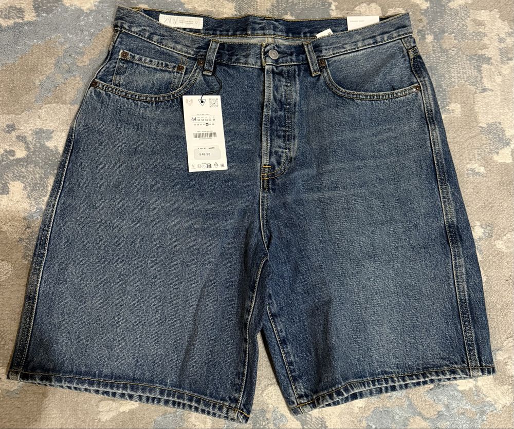 Zara чоловічі джинсові шорти
