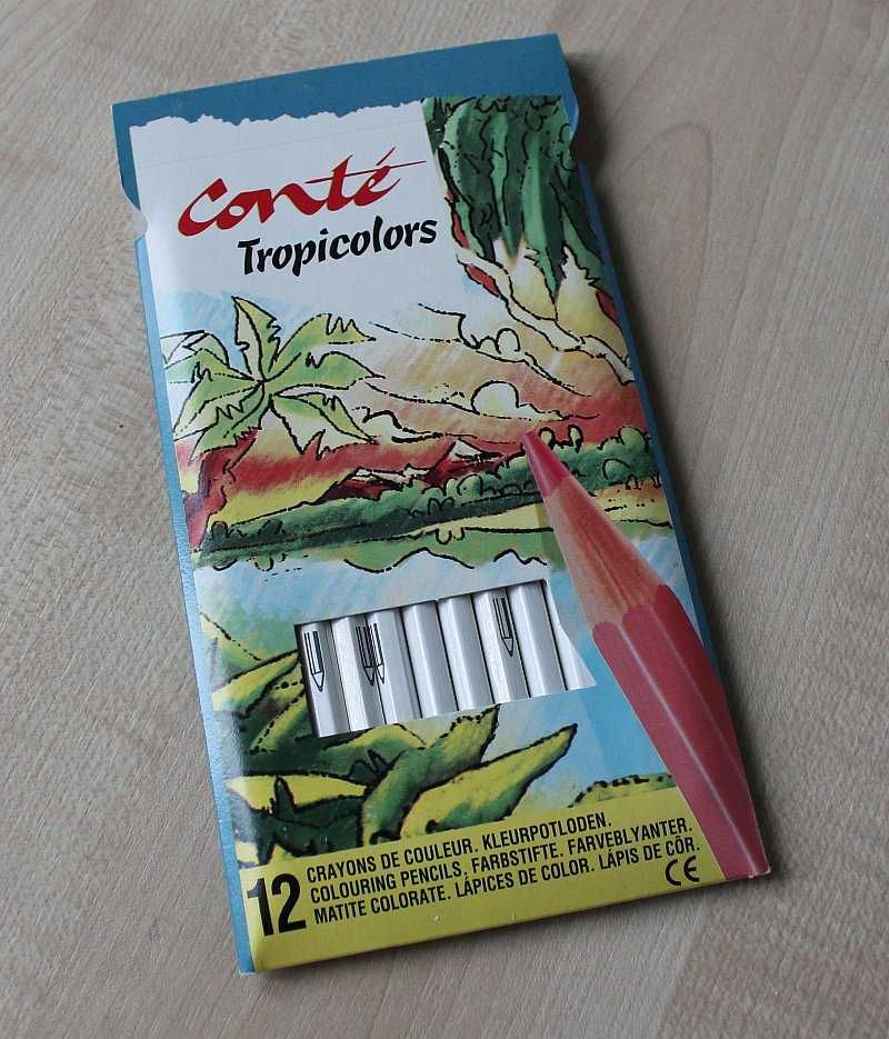 CONTE Tropicolors BIC białe kredki 12 szt. biała kredka ołówek - NOWE