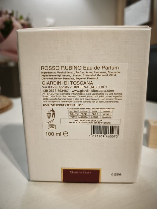 Giardini di Toscania Rosso Rubino Edp. 100ml.