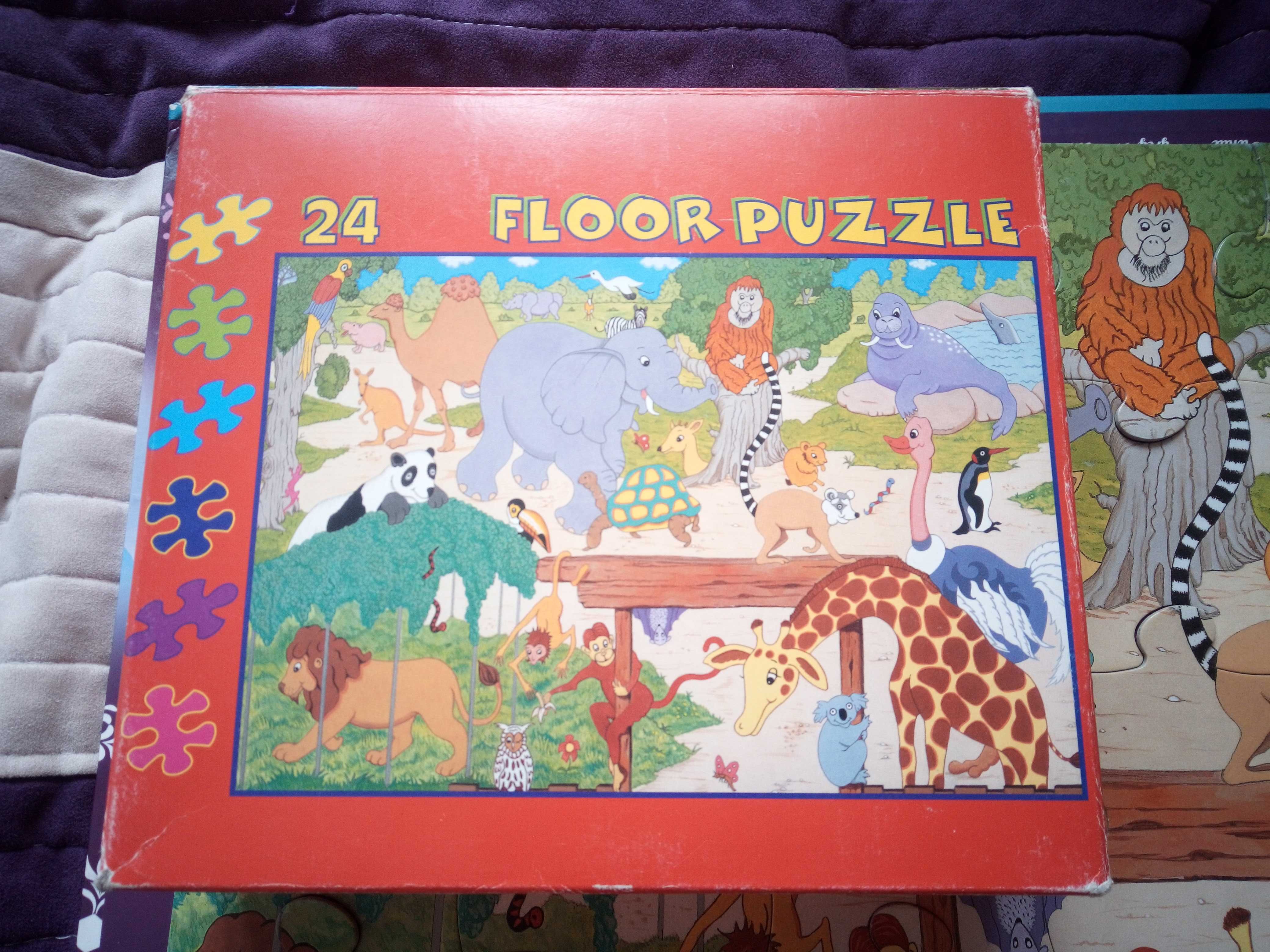 Puzzle Trefl 30 elementów Disney i puzzle duże elementy 24