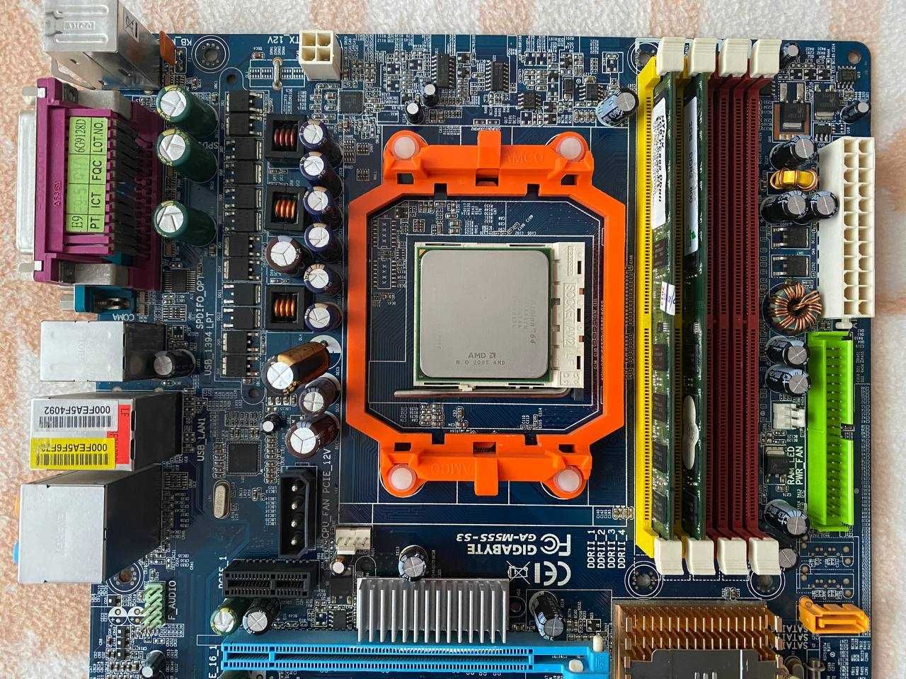 Комплект Gigabyte GA-M55S-S3 Athlon 64 3000+ 4GB DDR2