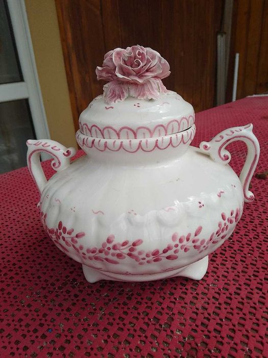 Stara zabytkowa niemiecka stylowa waza na poncz