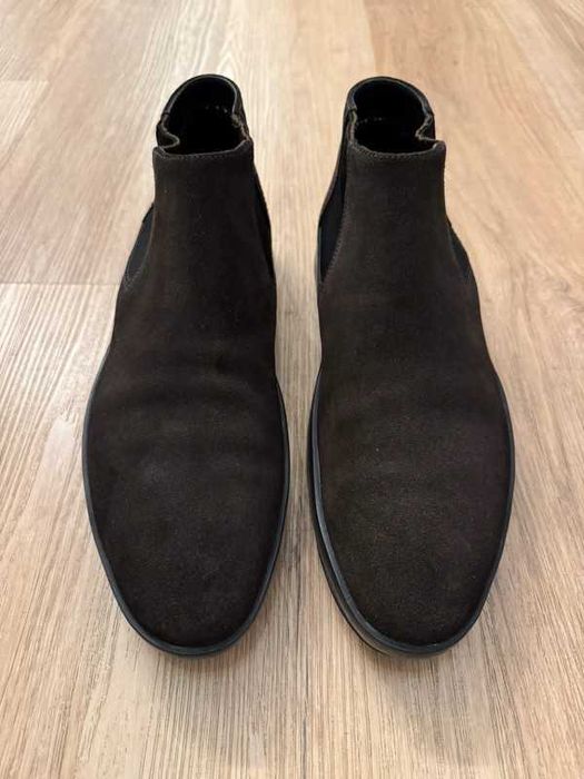 Prada Suede Side Gore Boots chelsea 45 sztyblety botki premium brown