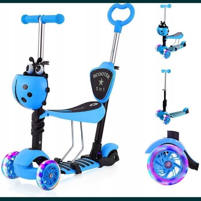 Hulajnoga balansowa dla dzieci 5w1 koła LED
