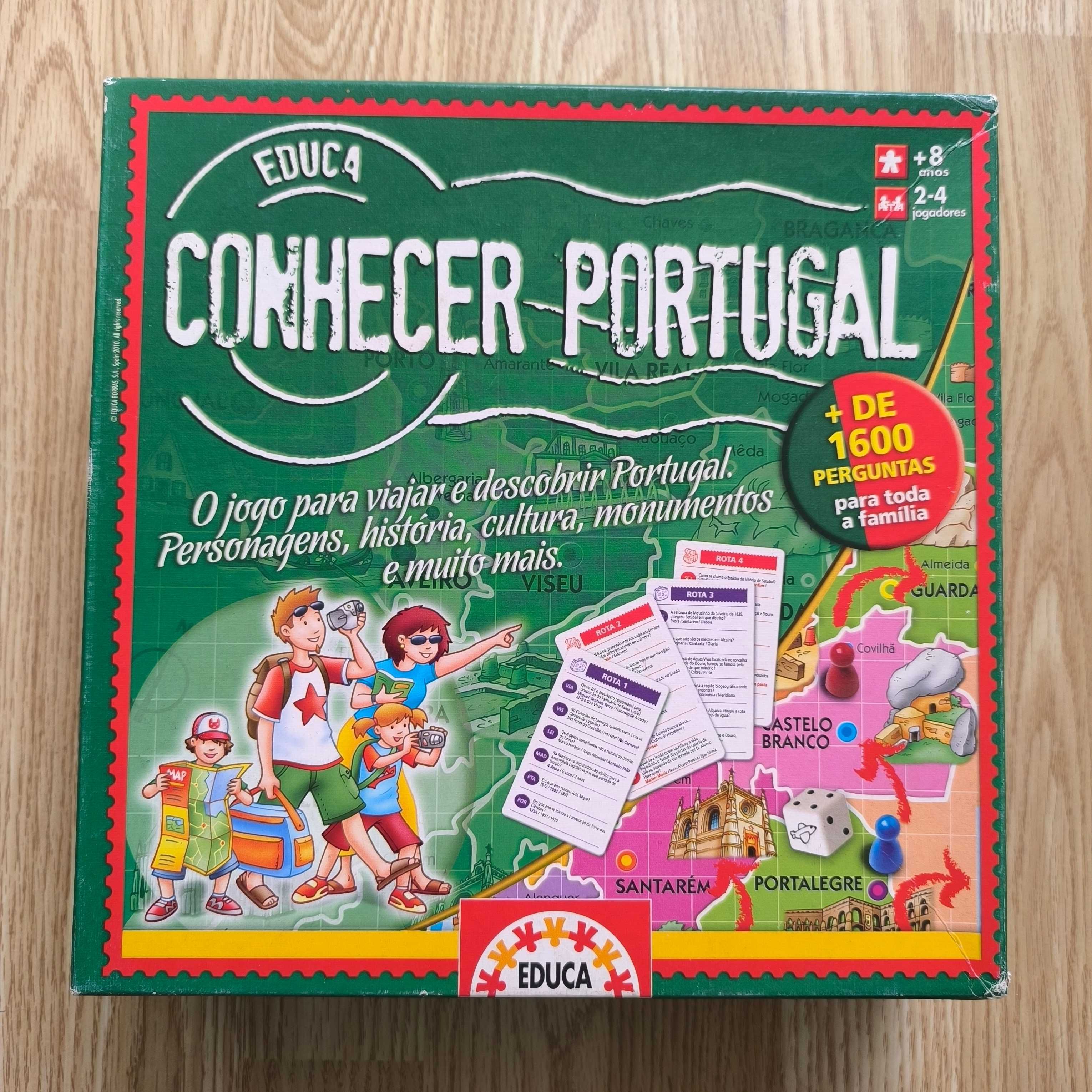 Jogo de Tabuleiro "Conhecer Portugal" (8+ anos)