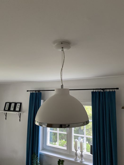 Lampa wisząca biała 2 sztuki