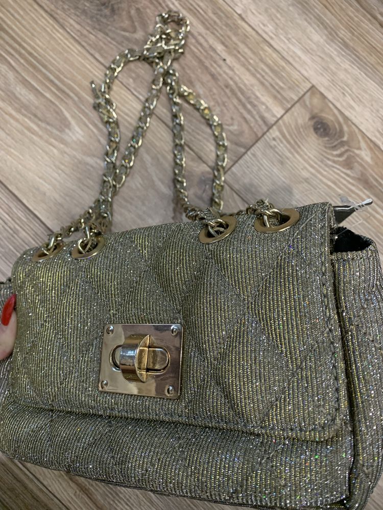 Сумка женская Prada. Сумочка жіноча блестящая