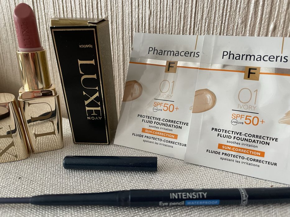 Tylko dziś zestaw 20 zl! Szminka Avon Luxe + wodoodp. kredka Intensity