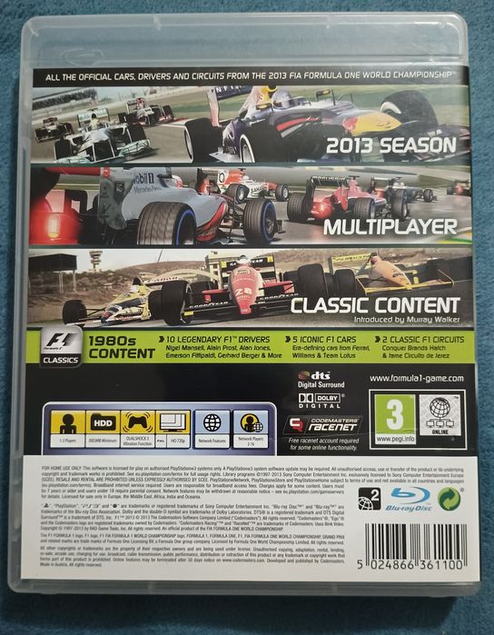 Gra Formula 1 na PS3