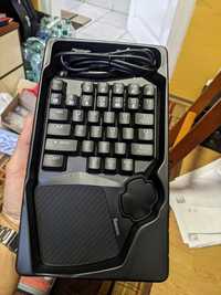 Gaming pad kayboard kontroler klawiarura jedna ręka mechaniczna blue