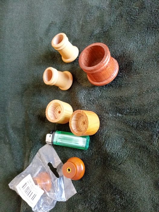 7 Puxadores madeira Novos e como novos