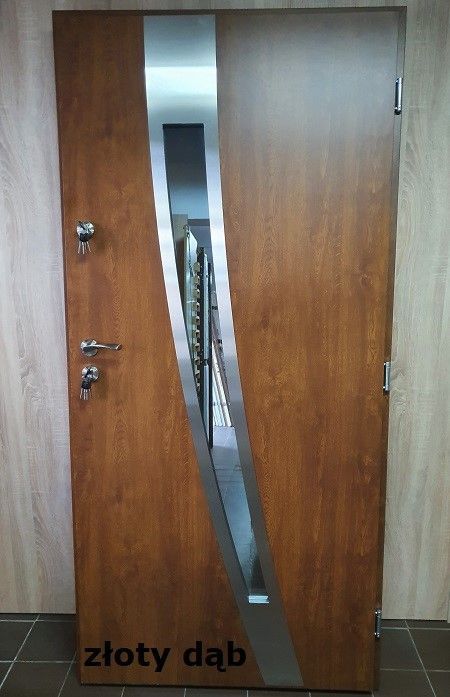 Drzwi zewnętrzne 80, 90 model "KOMETA" Polskie, SZYBKA DOSTAWA