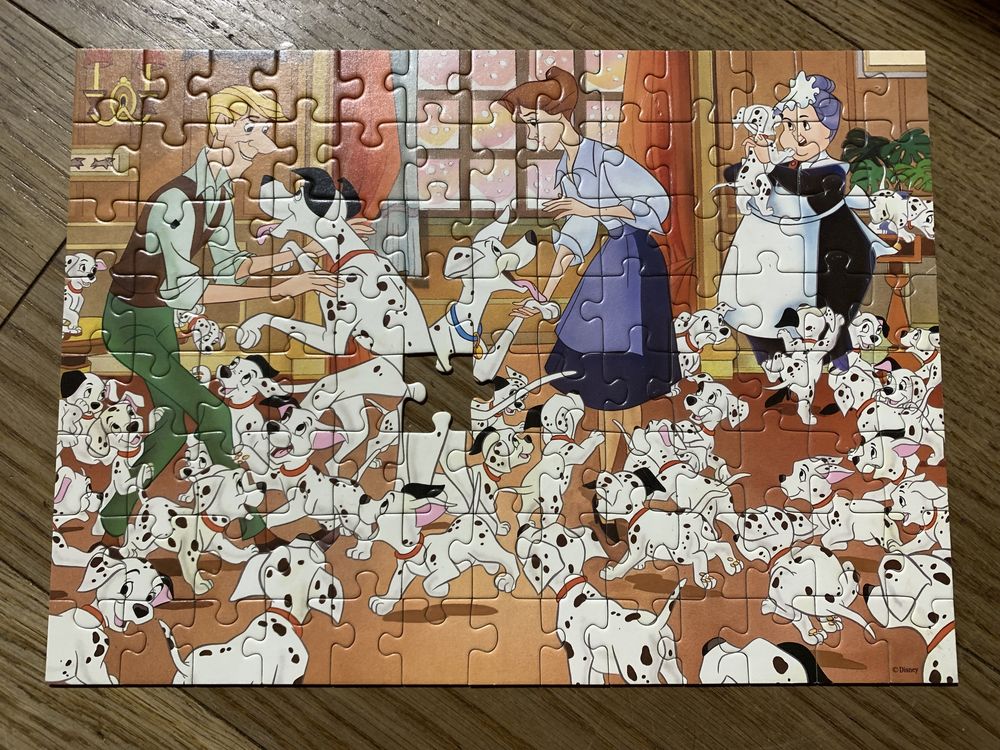 Puzzle Dalmatyńczyki Disney vintage 100 elementów