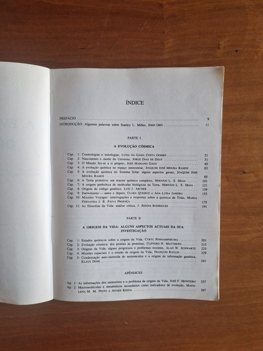 A Evol. Cósmica e a orig. da Vida; Últ. Notíc. Cosmos