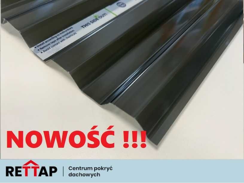 Poliwęglan trapez Trapezowy 0,9 x 2,5 GRAY