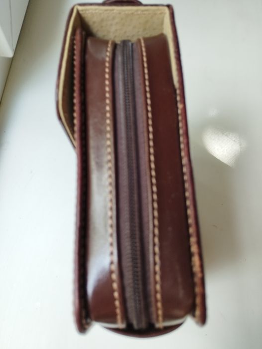 Подарочный мужской кожаннвй нессесер