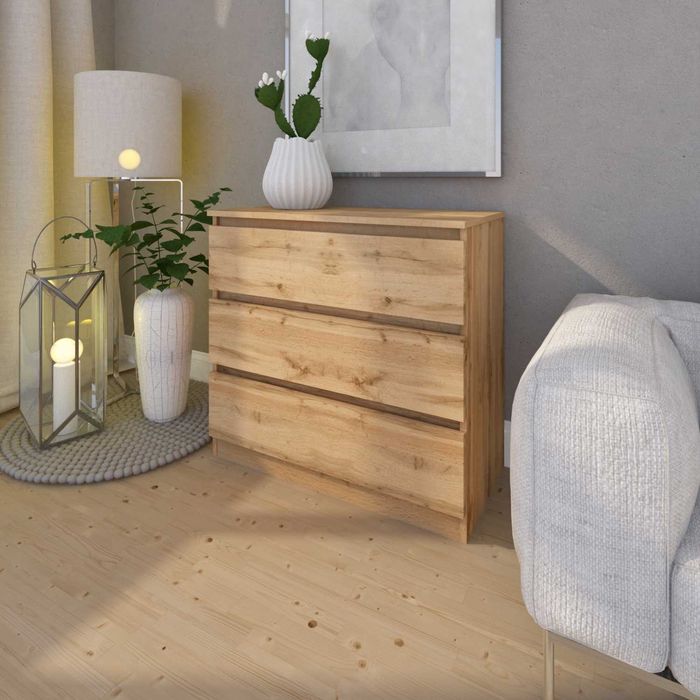 Комод з 3 шухлядами — спальня / гардероб / вітальня 80х40х77.4см