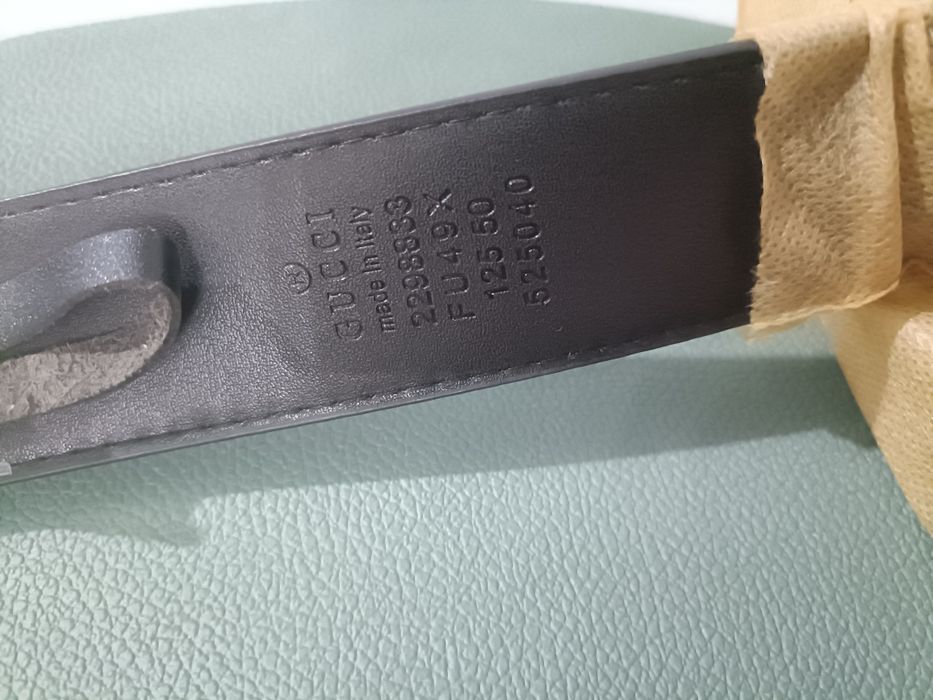 Nowy pasek Gucci GG Marmont czarny skórzany złota klamra