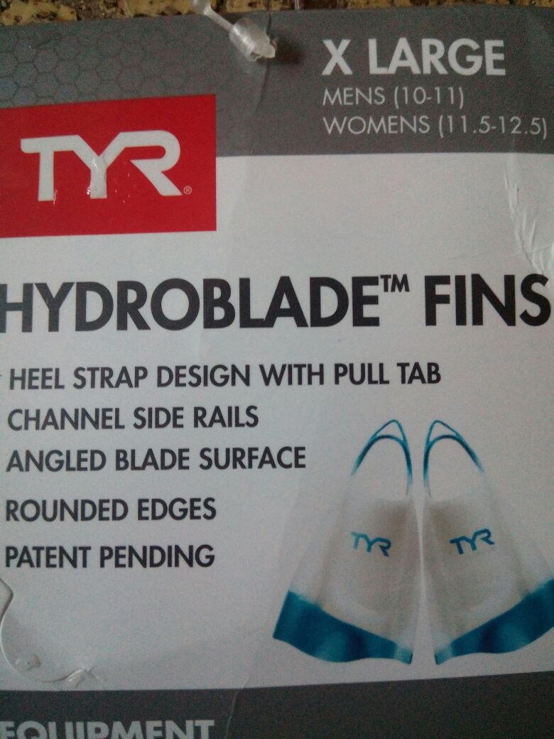 Ласты для спортивного плавания TYR Hydroblade fins XL