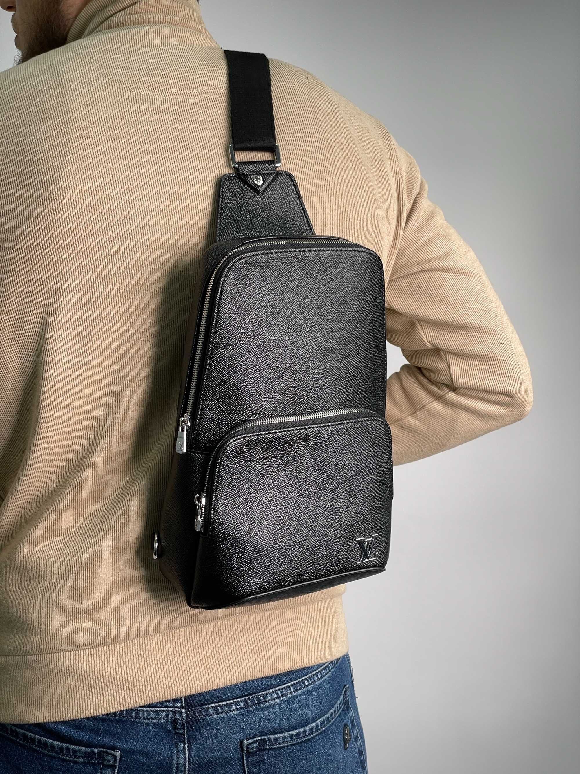 Чоловіча сумка Louis Vuitton мужская сумка через плечо бананка клатч